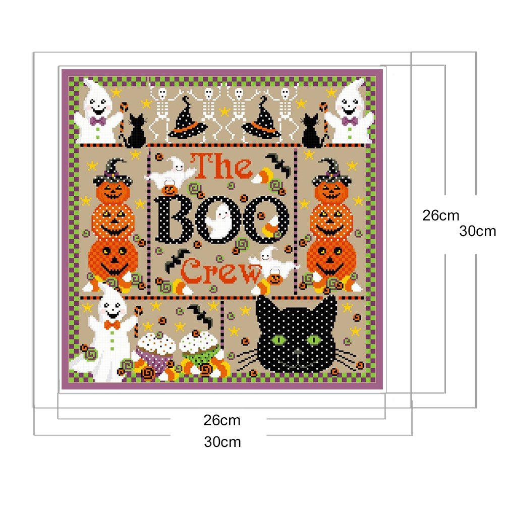 11ct Stamped Cross Stitch - Halloween (30*30cm)