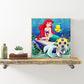 Diamond Painting- Full Round - Cartoon Mermaid Princess