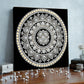 DIY Pearl Painting With Frame - Handmade Self-Adhesive Pearls - Classic Silver Mandala (25*25cm)