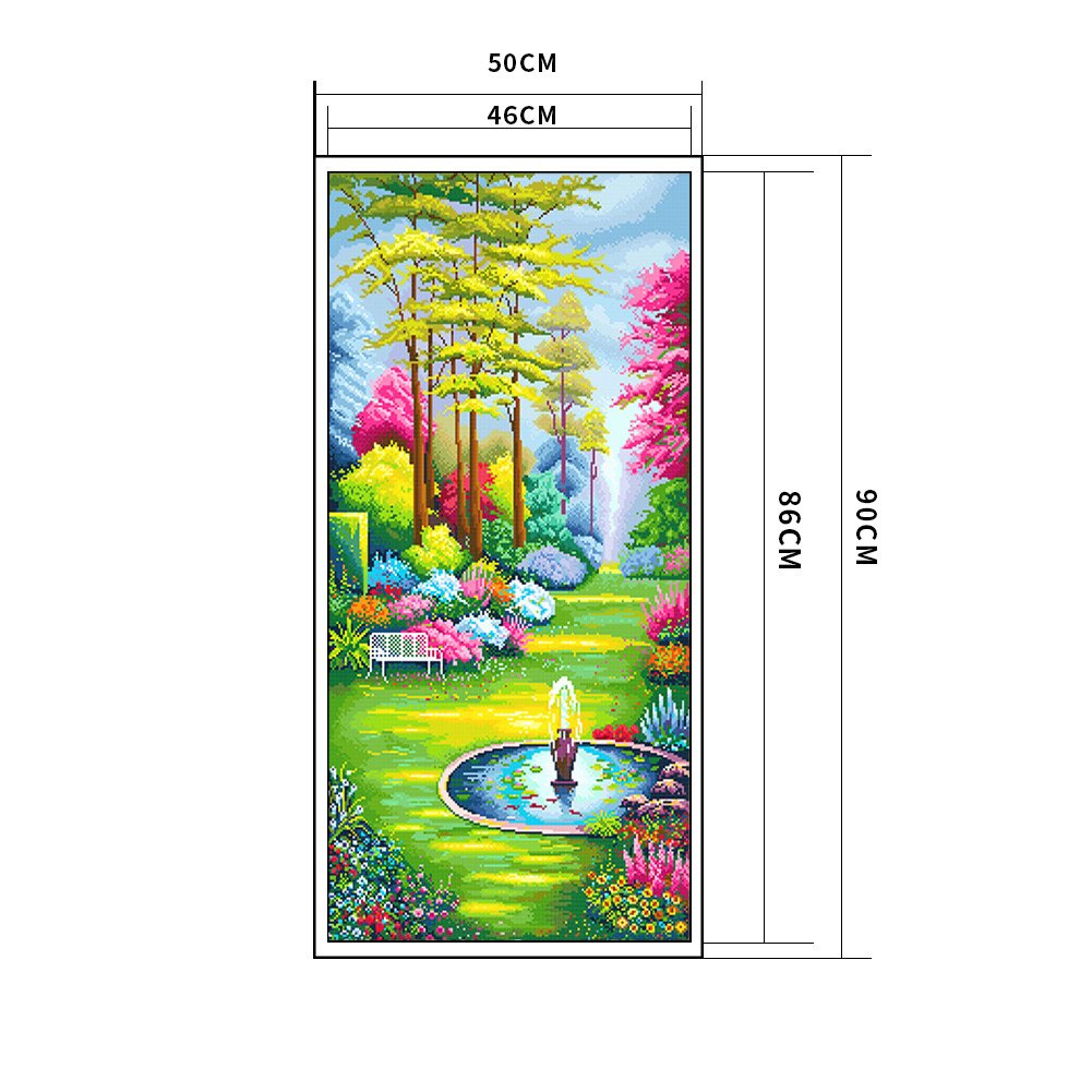 11ct Stamped Cross Stitch - Garden (90*50cm)