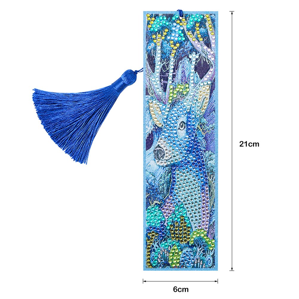 Diamond Painting Deer Bookmark Page Holder Leather Page marker