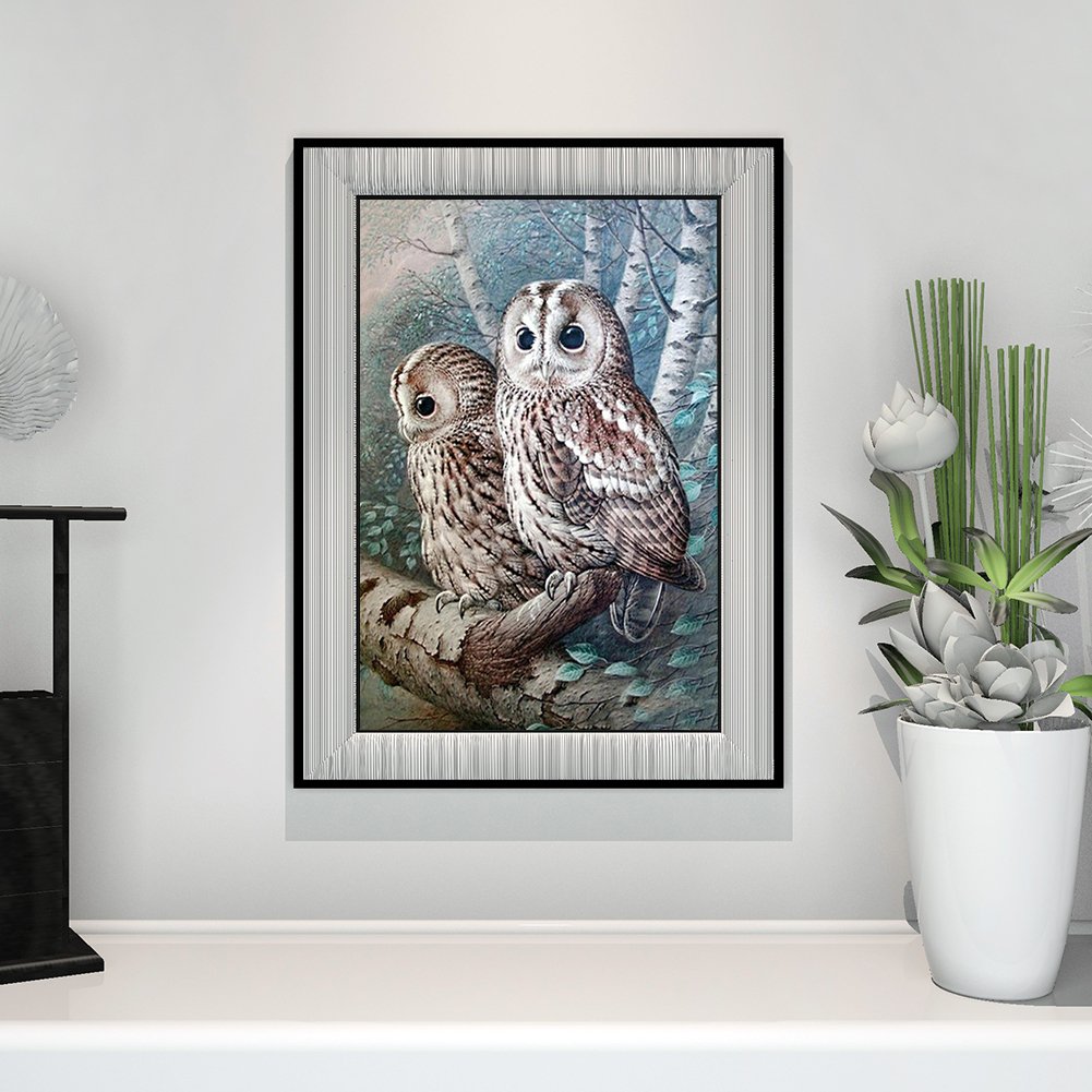 Diamond Painting - Full Round - Owl 3