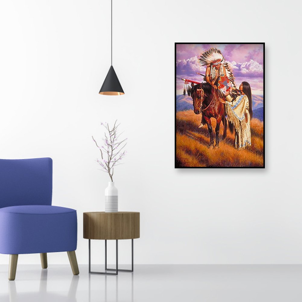 Diamond Painting - Full Round - Indian Couple