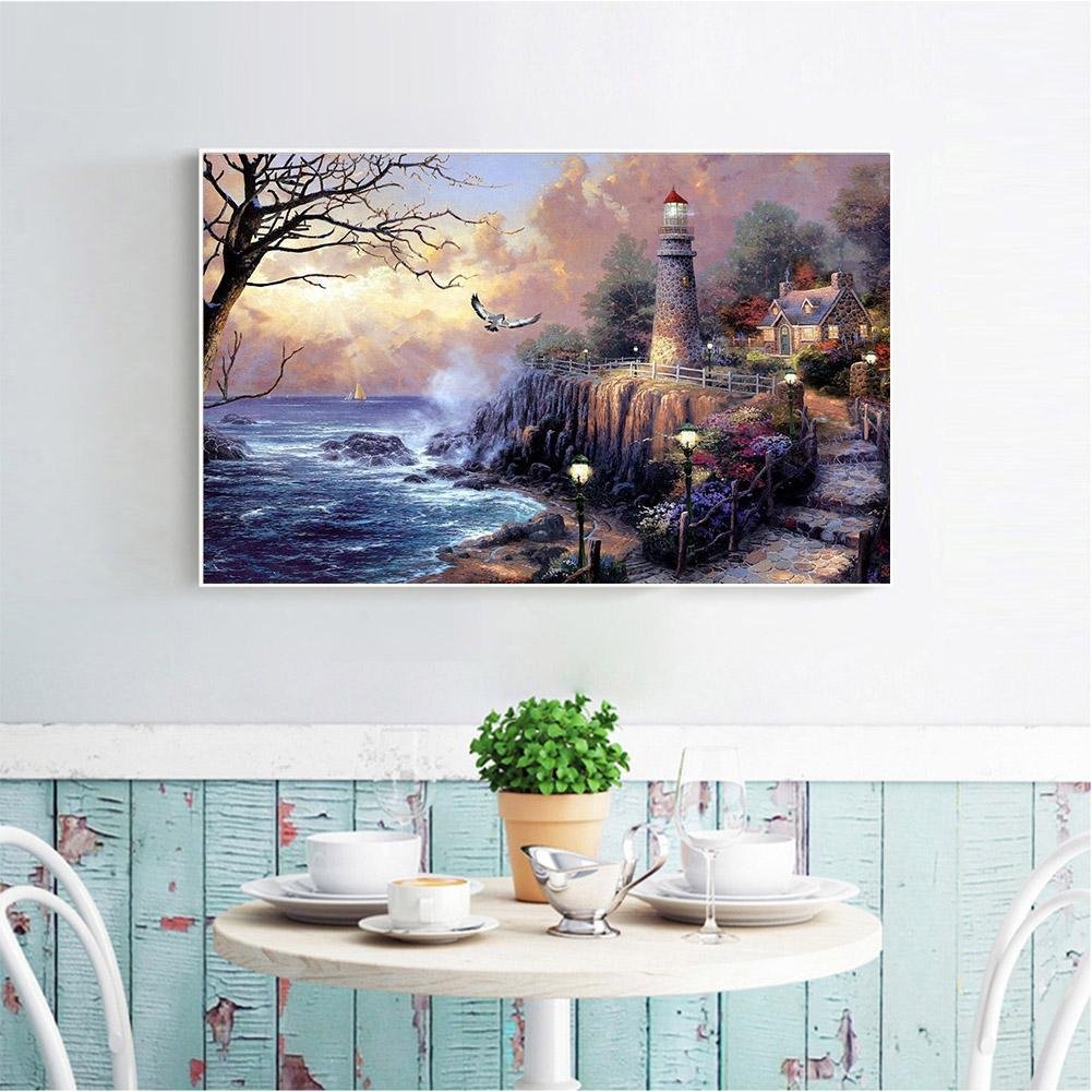 Diamond Painting - Full Round - Lighthouse Scenery