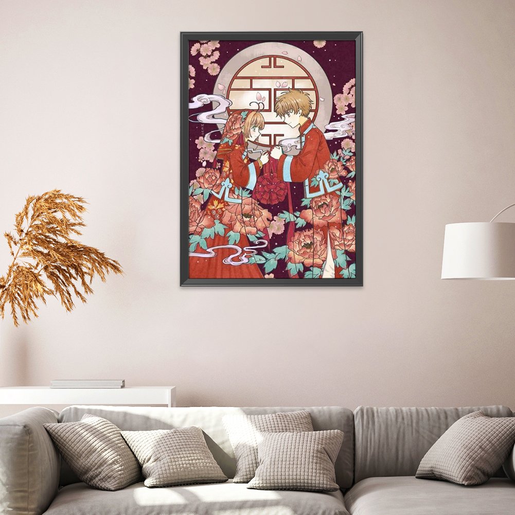 11ct Stamped Cross Stitch - Sakura Girl(60*80cm)