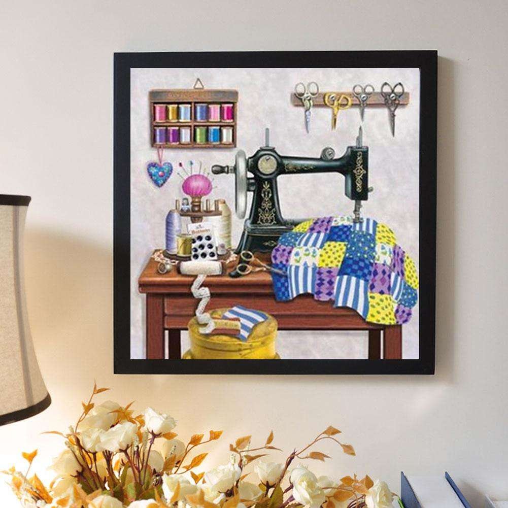 Diamond Painting - Full Round - Sewing Machine C