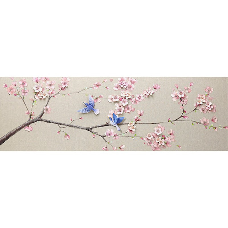 Flower Bird Full Round Square Diamond Painting Kits 30 x 90cm