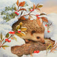 5D Diy Diamond Painting Kit Full Round Beads Snow Hedgehog