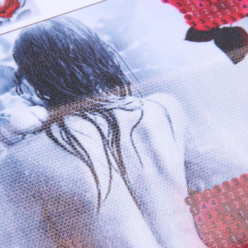 Diamond Painting - Partial Round - Rose Girl