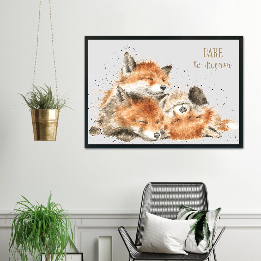 11CT Stamped Cross Stitch - Fox (40*30CM)