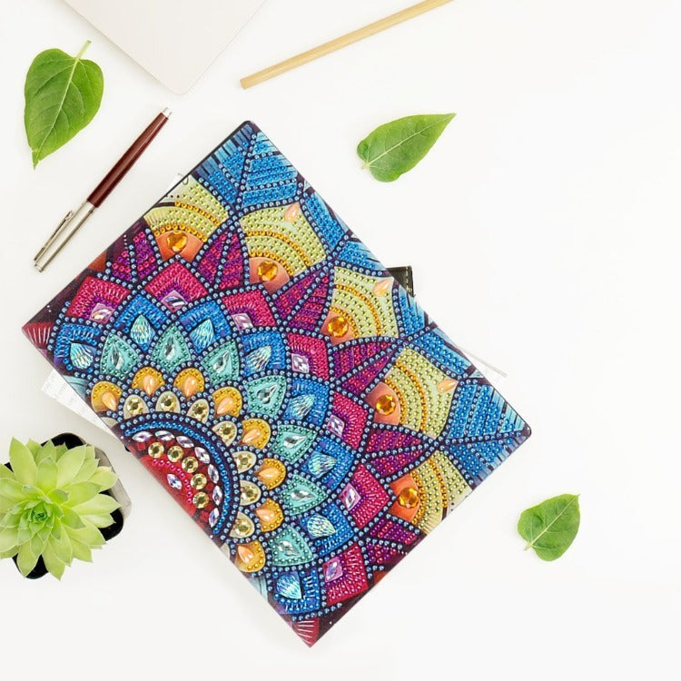 A5 5D Notebook DIY Part Special Shape Rhinestone Diary Book | Flower【diamondpaintingsart】
