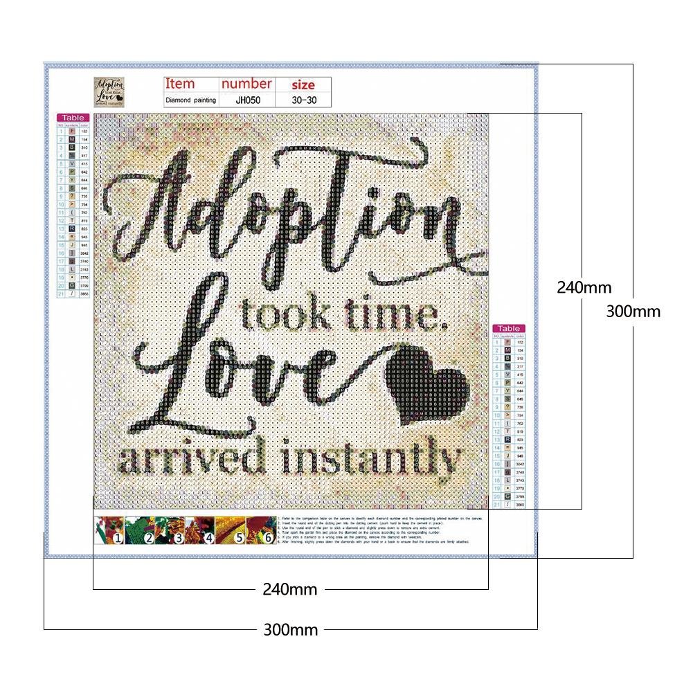 Diamond Painting - Full Round - Adoption & Love