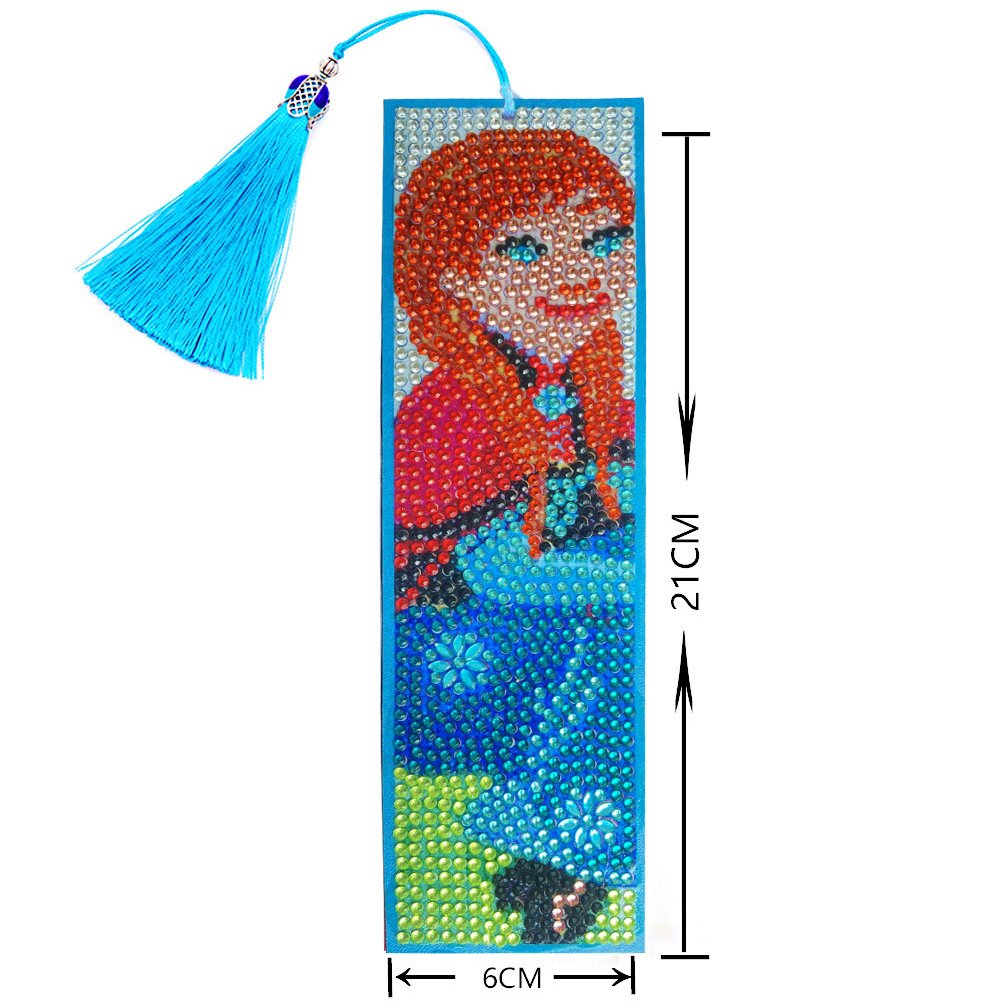 DIY Diamond Painting Bookmark with Tassel Anna