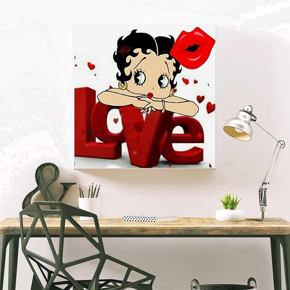 5D DIY Diamond Painting Kit - Full Round - Betty Boop F