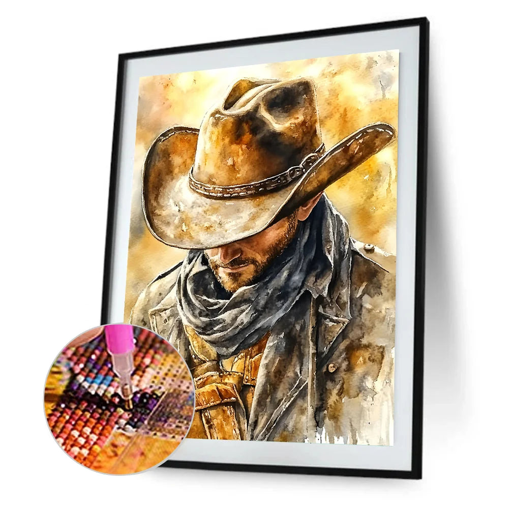 Diamond Painting - Full Round / Square - Cowboy