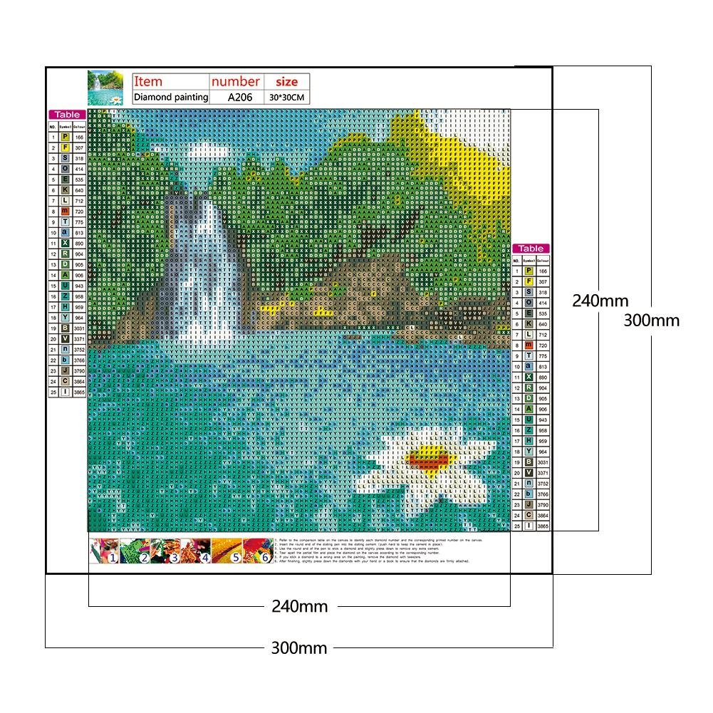 Diamond Painting - Full Round - Waterfall A