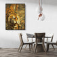 Hand Painted Artwork Frameless DIY Fierce Tiger Painting By Numbers Kit