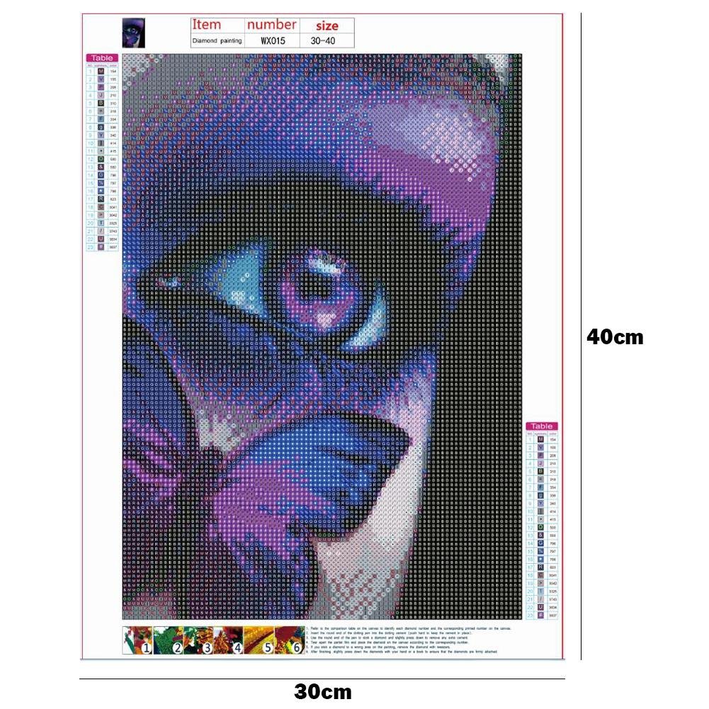 Diamond Painting - Full Round - Purple Eye