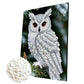 DIY Pearl Painting With Frame - Handmade Self-Adhesive Pearls - Owl (30*40cm)