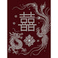 DIY Pearl Painting With Frame - Handmade Self-Adhesive Pearls - Dragon Phoenix (30*40cm)