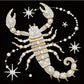 DIY Pearl Painting With Frame - Handmade Self-Adhesive Pearls - Scorpion (25*25cm) A