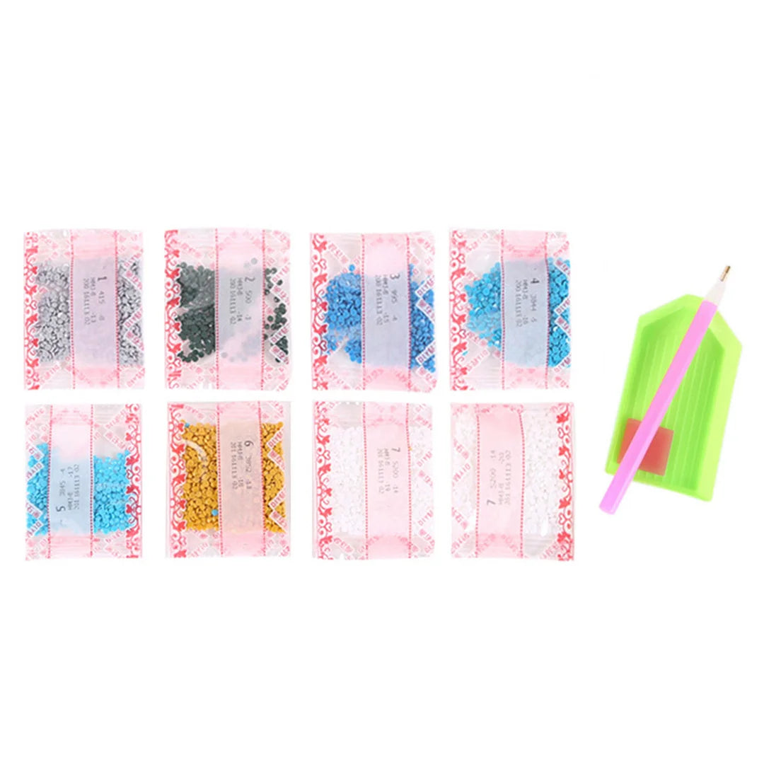 Diamond Painting - Full Round / Square - Girl In Purple