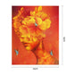 Butterfly Flower Women Hand Painted on Canvas Colouring Oil Art Picture Craft Home Wall Decor