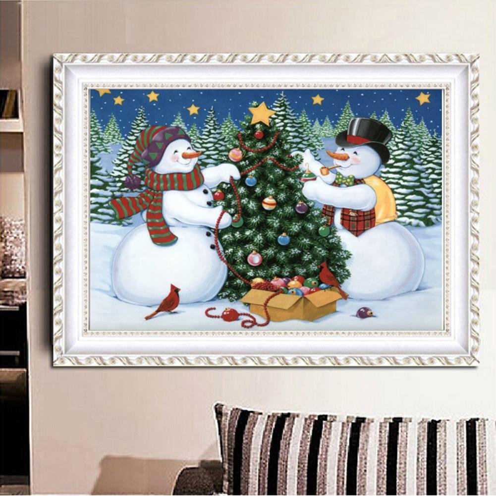 Diamond Painting - Full Round - Christmas Snow Man