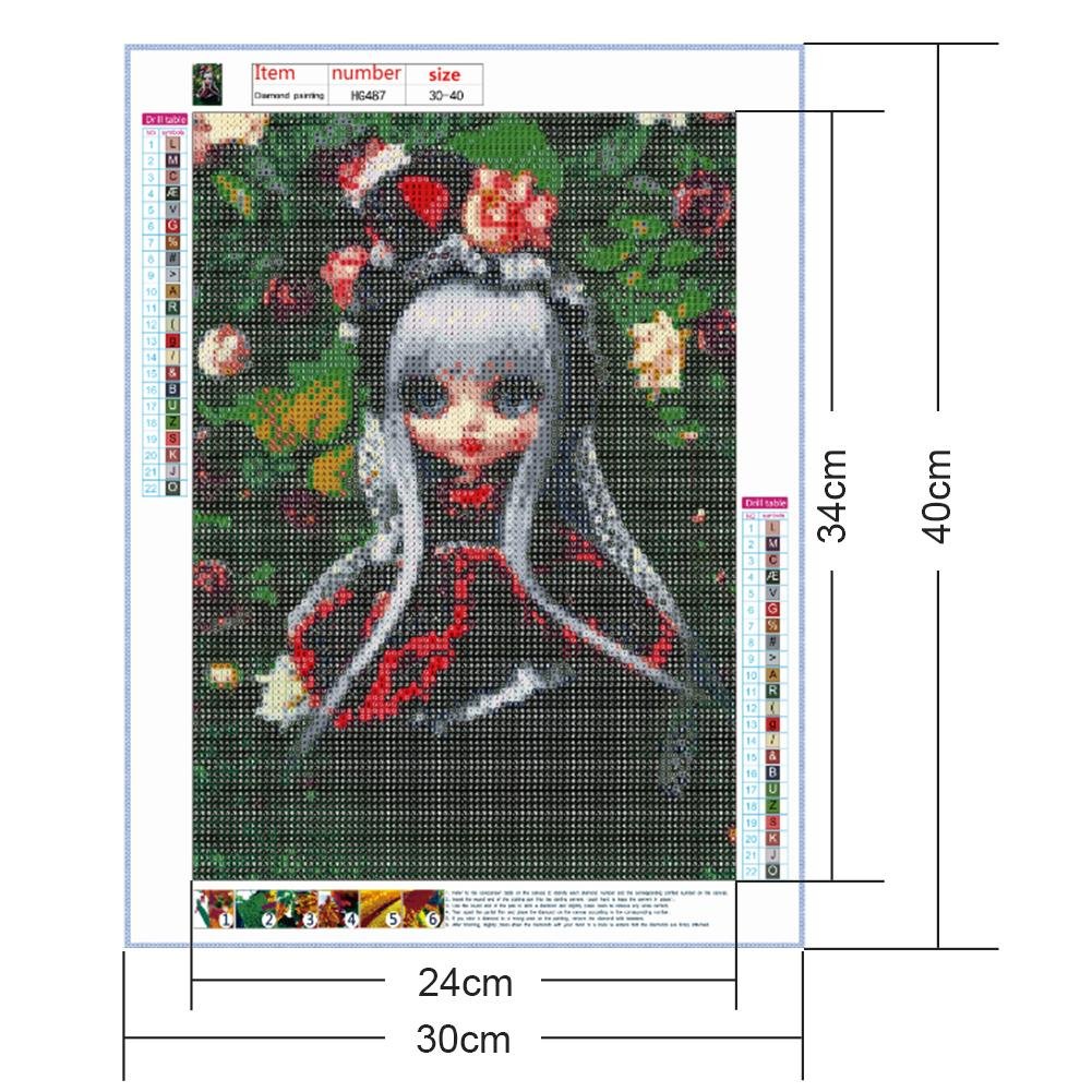 Diamond Painting - Full Round - Cool Girl Doll