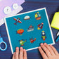 DIY Full Drill Round Cartoon Plane Diamond Painting Puzzle Sticker