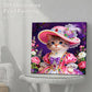 DIY Pearl Painting With Frame - Handmade Self-Adhesive Pearls - Cat (25*25cm) D