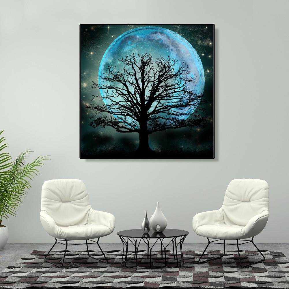5D DIY Diamond Painting Kit- Full Round - Moon Tree F