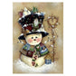 5D Diy Diamond Painting Kit Full Round Beads Snowman
