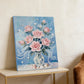 DIY Pearl Painting With Frame - Handmade Self-Adhesive Pearls - Pink flowers (30*40cm) A