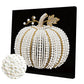 DIY Pearl Painting With Frame - Handmade Self-Adhesive Pearls - Pumpkin (25*25cm)