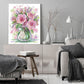11ct Stamped Cross Stitch Pink Rose( 36*46cm)