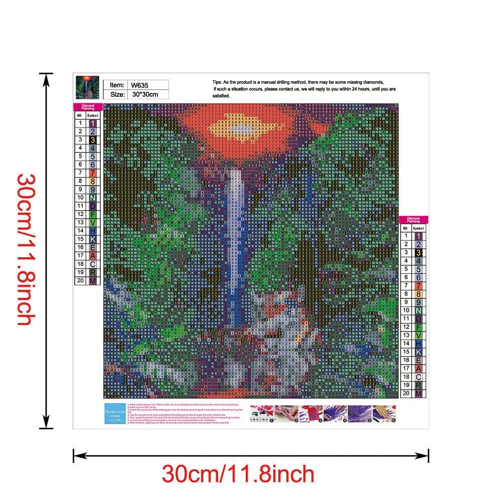 Diamond Painting - Full Round - Waterfall and Tiger