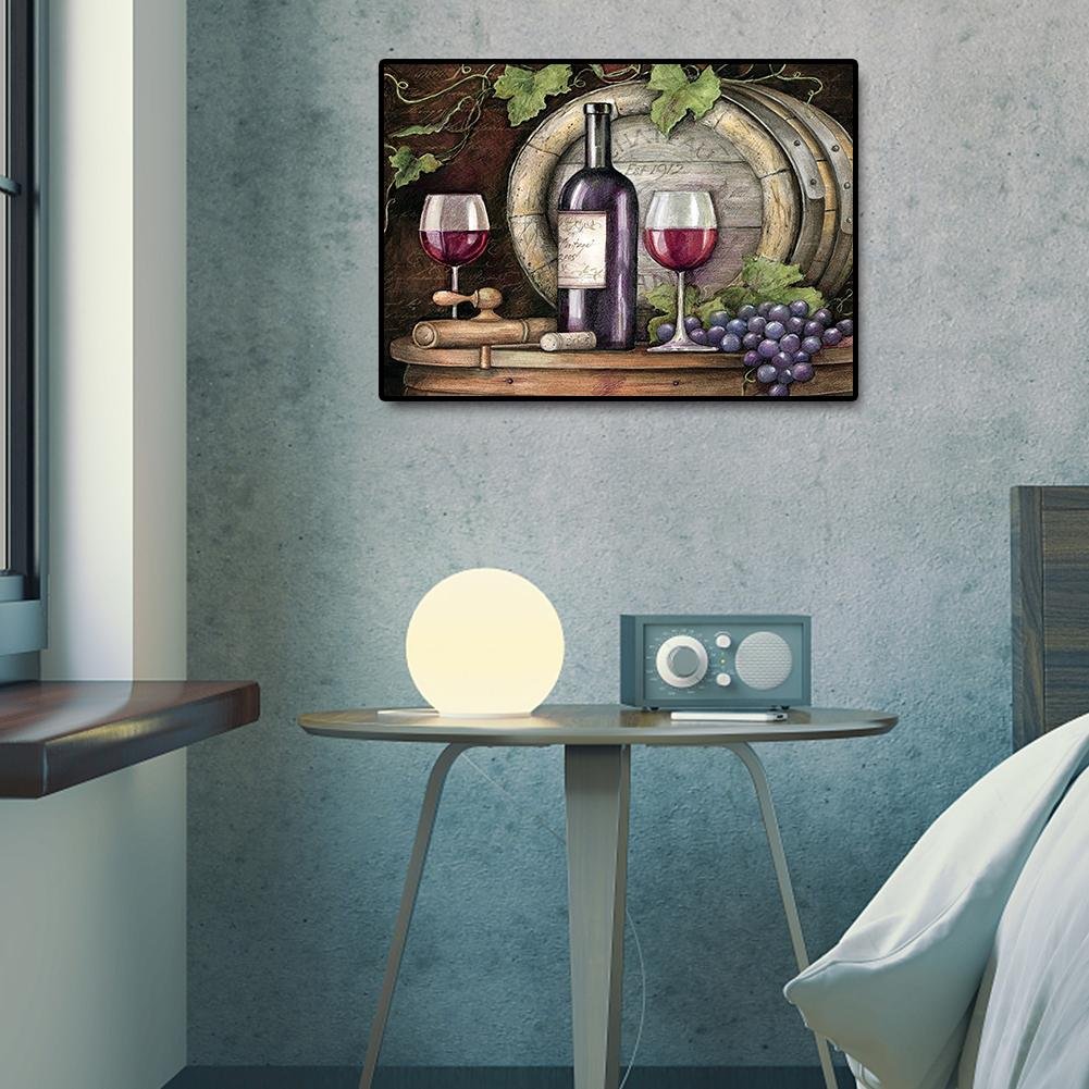Diamond Painting - Full Round - Wine Glass A