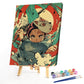 Oil Paint By Numbers DIY Anime Hand Painted Canvas Picture Craft Kit 