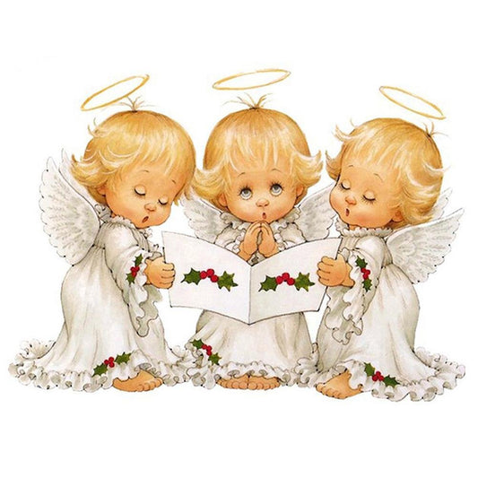 Diamond Painting Partial Round Three Little Angels