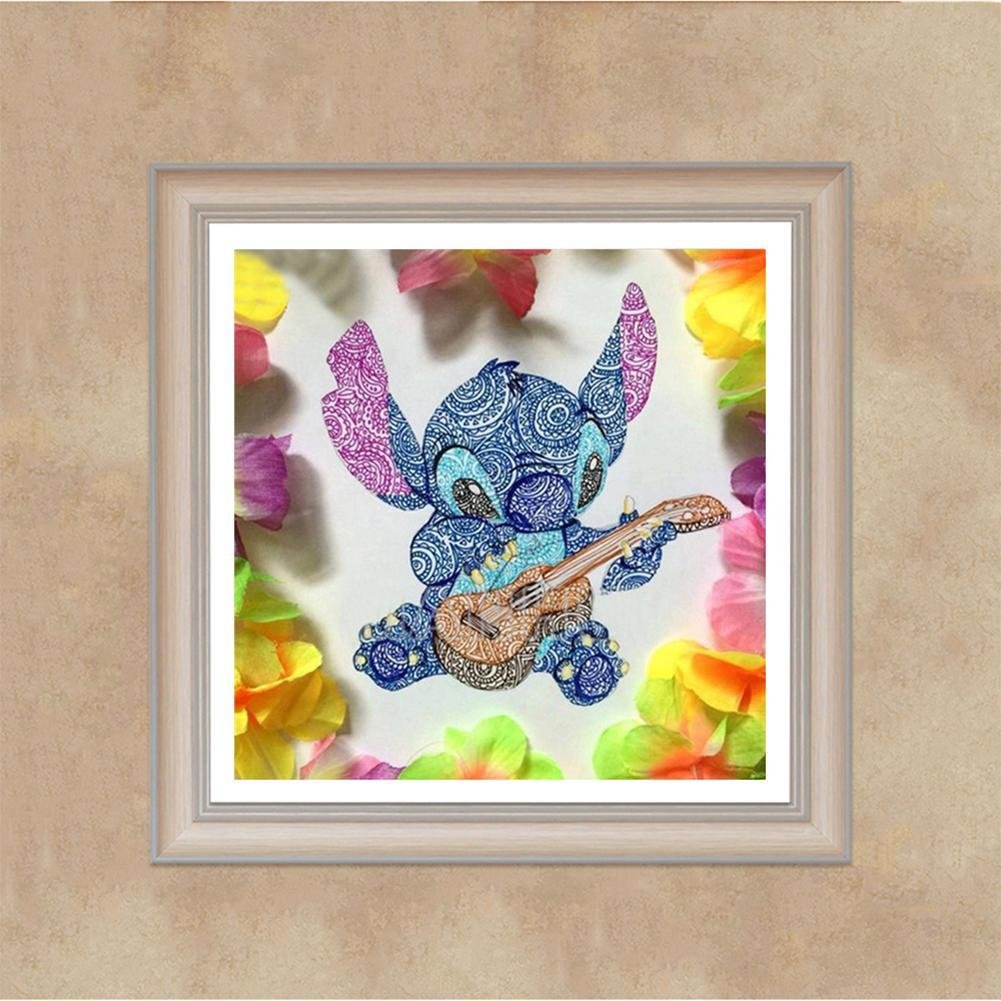 5D DIY Full Drill Cartoon Stitch Rhinestones Kits Home Wall Decor