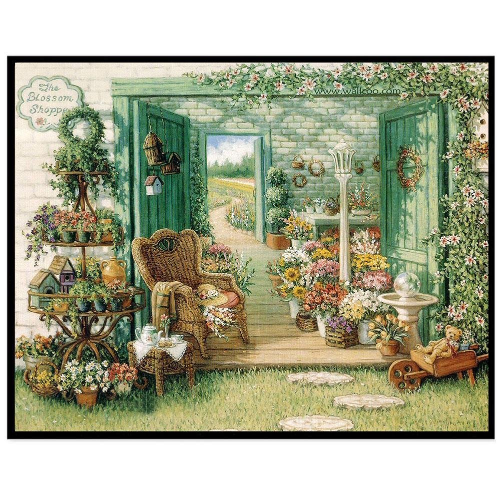 Diamond Painting - Full Round - Yard Flowers
