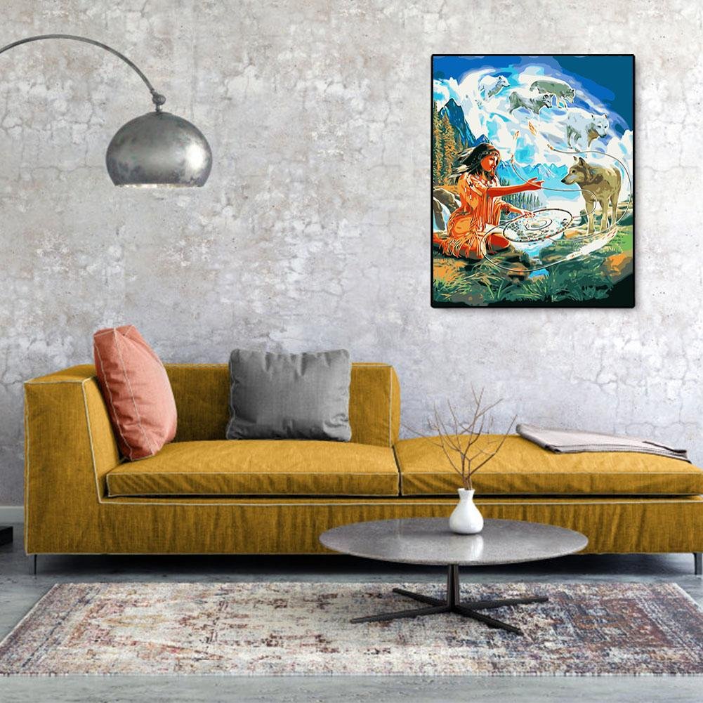 Paint By Number - Oil Painting - Wolf Beauty (40*50cm)