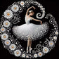 DIY Pearl Painting With Frame - Handmade Self-Adhesive Pearls - Gold Woman (30*30cm)