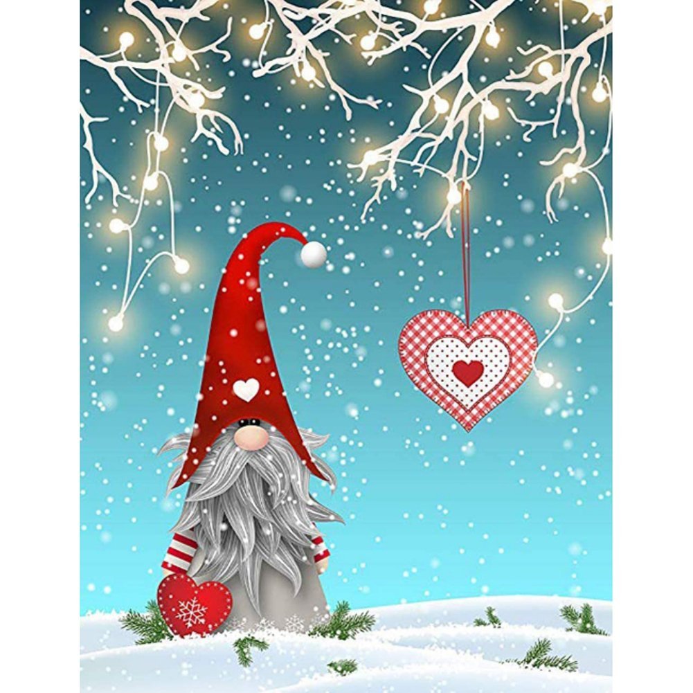5D Diy Diamond Painting Kit Full Round Beads Christmas Doll