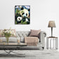 Panda Hand Painted Canvas Living Room Wall Art Picture Craft