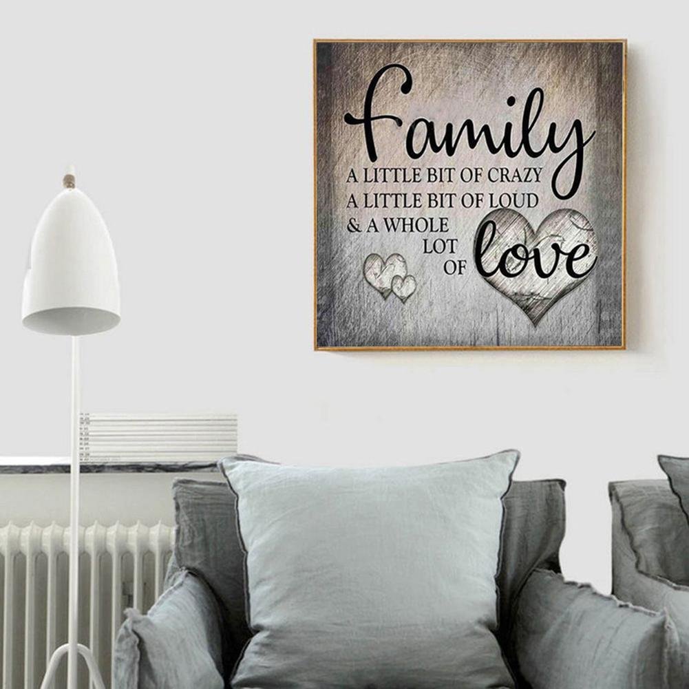 5D DIY Diamond Painting Kit - Full Round - Family Love B