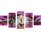 Diy Round Beads Art Purple African Scenery