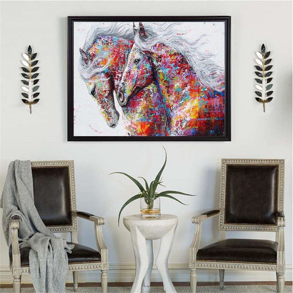 Diamond Painting - Full Round - Colorful Horse B