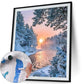 Paint By Number - Oil Painting - Snow Sun (40*50cm)
